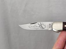 Vintage *RARE* WESTERN USA 541 E - 1984 One Shot Hunt Pocket Knife w/Sheath!
