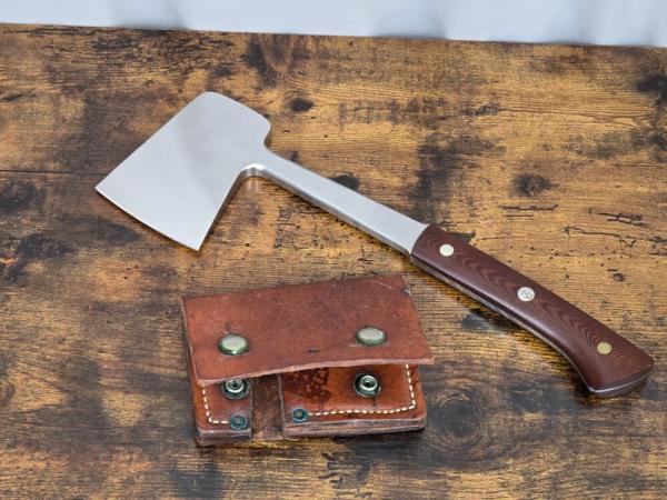 Vintage *RARE* TMD Ted M. Dowell Custom-Made Integral Hunting Axe/Hatchet w/Micarta Handle Scales! Vintage *RARE* TMD Ted M. Dowell Custom-Made Integral Hunting Axe/Hatchet w/Micarta Handle Scales!