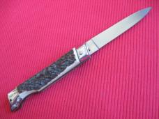 Vintage Italian STAG 8" Slant Bolster Switchblade Knife