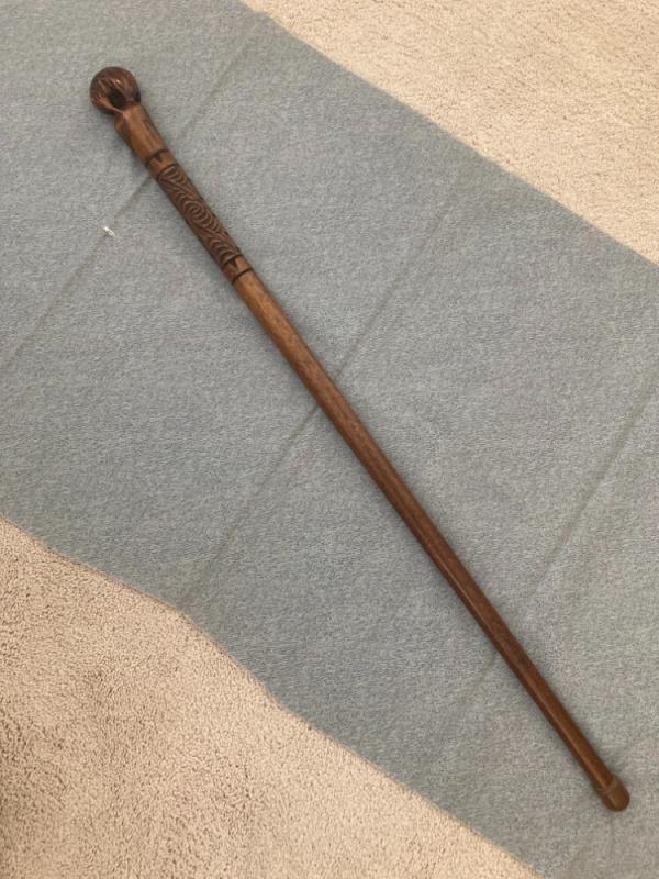 Vintage, RARE, Hand-Carved Australian KIWI Bird Walking Stick/Cane