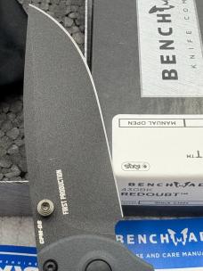 Benchmade 430BK Redoubt First Production New In Box Made In USA