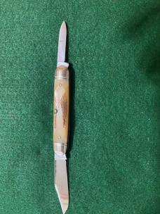 GEC NORTHFIELD 681221 WHITE OWL EDITIONSTAG OR COWHIDE JIGGED BONE