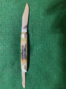 GEC NORTHFIELD 681221 WHITE OWL EDITIONSTAG OR COWHIDE JIGGED BONE