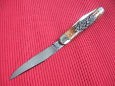 Vintage Italian Pick bone Knife GESCO Two Blade "52 ITALY" Pick Bone - New Old Stock!