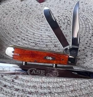Case Chestnut Bone Mini Trapper