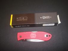 Ka-Bar Dozier Folding Hunter Lockback Knife Red (3" Black) 4062RD New in Box