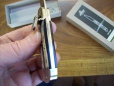 Hubertus Knife Solingen, Germany Small 08 Rare Brazilian Horn 5 3/4 " Open Lilyput NIB