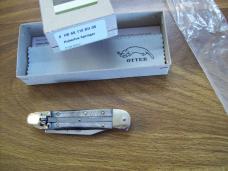 Hubertus Knife Solingen, Germany Small 08 Rare Brazilian Horn 5 3/4 " Open Lilyput NIB