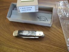 Hubertus Knife Solingen, Germany Small 08 Rare Brazilian Horn 5 3/4 " Open Lilyput NIB
