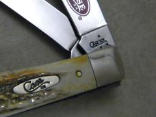 Case XX USA 3 Dot Red Scroll Stag 5254 Trapper Knife NIB