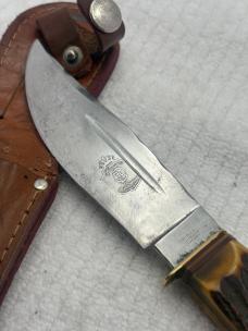 Fred Mac Overland Fixed Blade Hunting Knife Made In Solingen Germany (12)