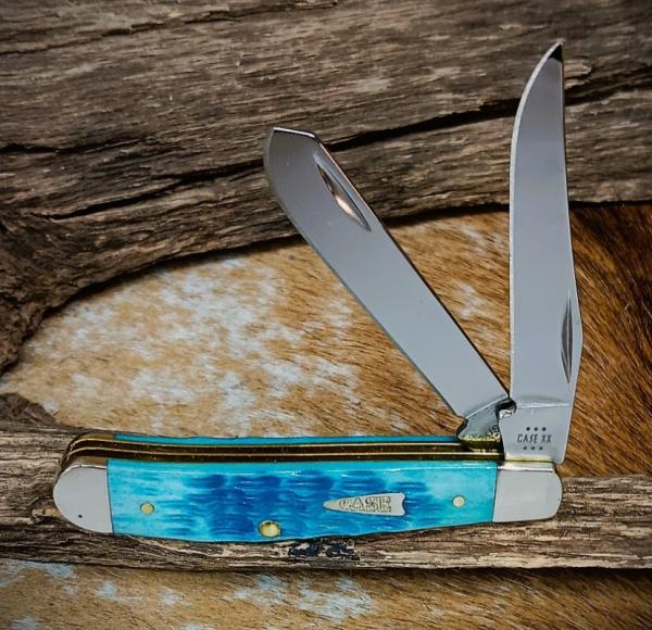 2024 Case XX 6207 SS Mini Trapper Aqua Blue Bone 2024 Case XX 6207 SS Mini Trapper Aqua Blue Bone
