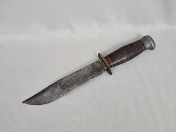 Vintage *RARE* MARBLE'S GLADSTONE MICH USA IDEAL 6" Fighting Knife w/Stacked Leather Vintage *RARE* MARBLE'S GLADSTONE MICH USA IDEAL 6" Fighting Knife w/Stacked Leather