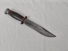 Vintage *RARE* MARBLE'S GLADSTONE MICH USA IDEAL 6" Fighting Knife w/Stacked Leather