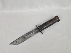 Vintage RARE WESTERN BOULDER COLO USA PAT NO19674796quot SHARK Fighting Knife wFlat Metal Pummel