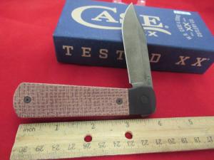 Case XX New Dark Red Burlap Micarta Revoindie  Longhouse