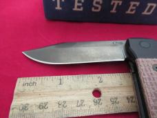 Case XX New Dark Red Burlap Micarta Revoindie  Longhouse