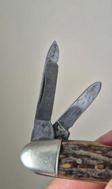 Antique Sheffield Whittler Pocket Knife – LBL England – Black Diamond Steel (c.1905–1918)