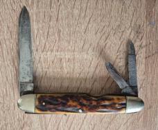 Antique Sheffield Whittler Pocket Knife – LBL England – Black Diamond Steel (c.1905–1918)