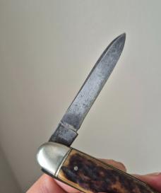 Antique Sheffield Whittler Pocket Knife – LBL England – Black Diamond Steel (c.1905–1918)