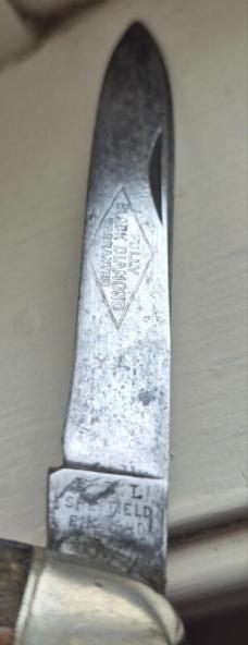 Antique Sheffield Whittler Pocket Knife – LBL England – Black Diamond Steel (c.1905–1918)