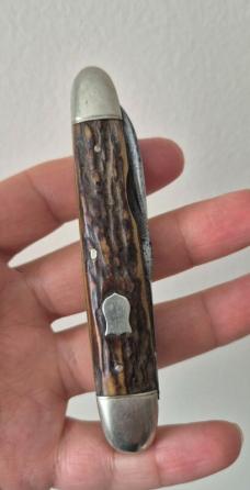 Antique Sheffield Whittler Pocket Knife – LBL England – Black Diamond Steel (c.1905–1918)