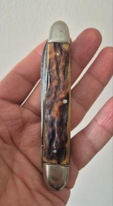 Antique Sheffield Whittler Pocket Knife – LBL England – Black Diamond Steel (c.1905–1918)