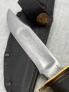 Marbles Gladstone MI USA Vintage Fixed Blade Sheath Knife (15)