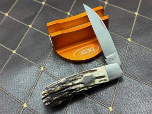 SACRED BEAR quotTORY UTTquot CUSTOM STAG SWAY BACK CPM 154 KNIFE