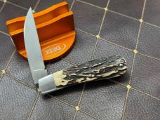 SACRED BEAR "TORY UTT" CUSTOM STAG SWAY BACK CPM 154 KNIFE