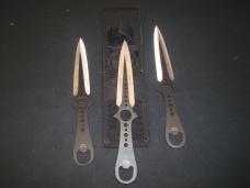 Punisher Skull Throwing Knife Set of 3 with Sheath NIB