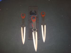 Punisher Skull Throwing Knife Set of 3 with Sheath NIB