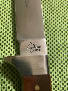 Vintage Bowen Wood Fixed Blade