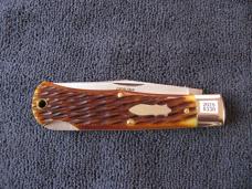 GREAT EASTERN TIDIOUTE 421125LB LOCKBACK MISSOURI TRAPPER ANTIQUE YELLOW JIG BONE #2