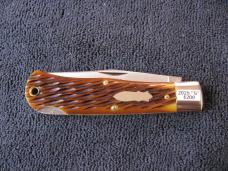 GREAT EASTERN TIDIOUTE 421125LB LOCKBACK MISSOURI TRAPPER ANTIQUE YELLOW JIG BONE #1