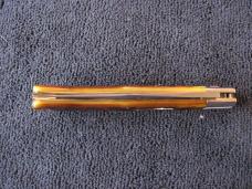 GREAT EASTERN TIDIOUTE 421125LB LOCKBACK MISSOURI TRAPPER ANTIQUE YELLOW JIG BONE #1
