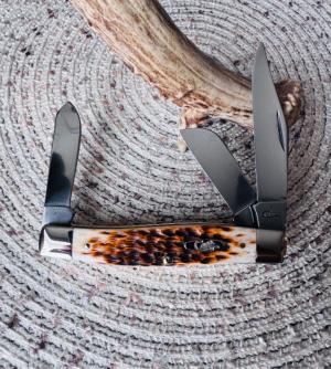 Case Amber Bone Large Stockman