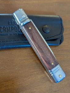 AKC Slimline Leverlock 20cm - 8” Rosewood Switchblade... Super snappy! 