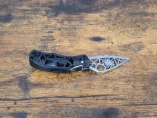 VINTAGE *RARE* SPYDERCO C35 Q SERRATED CUTOUT BLADE FOLDING KNIFE W/CLIP!