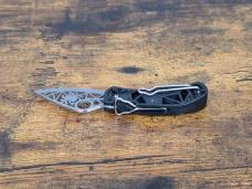 VINTAGE *RARE* SPYDERCO C35 Q SERRATED CUTOUT BLADE FOLDING KNIFE W/CLIP!