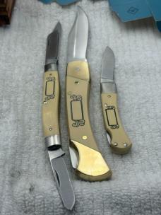 Schrade Cutlery Vintage USA 3 Piece Schrade Knife Set SC507,SC505, SC513