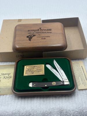 Schrade Cutlery USA 1987/88 Federal Duck Stamp Commemorative Knife 