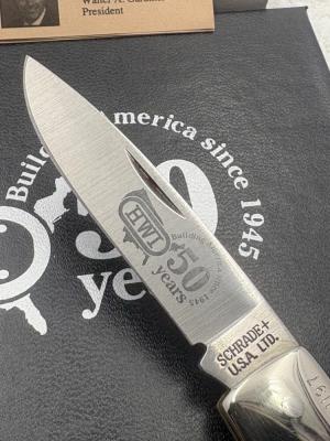 Schrade USA 1995 Limited Edition 1 Blade Lockback Commemorative HWI Hardware For 50 Years