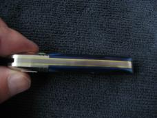 GREAT EASTERN 251125 SS WATCH POCKET BARLOW NAVY BLUE SAWCUT BONE STORE KNIFE