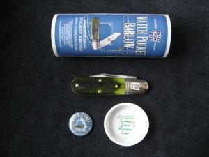 GREAT EASTERN 251125 SS WATCH POCKET BARLOW SPRING GREEN MARROW BONE STORE KNIFE #1