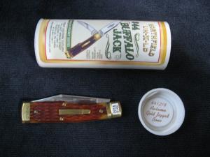 GREAT EASTERN NORTHFIELD 441218 BUFFALO JACK CARTRIDGE BRASS BOLSTERS AUTUMN GOLD WOOD