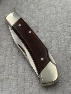 Schrade Uncle Henry USA LB5 1 Blade Lockback Pocket Knife w Sheath