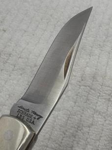 Schrade Uncle Henry USA LB5 1 Blade Lockback Pocket Knife w Sheath