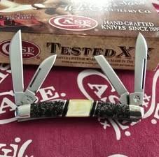 2007 Case Exotic Small Congress EX468 SS. Apache Gold Stone & Gold Lip Mother of Pearl handles. NIB