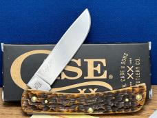 Case XX USA Coon Hound Treeing” #009/030Produced Peach Seed Bone Sodbuster Jr.Etched Blade NEW